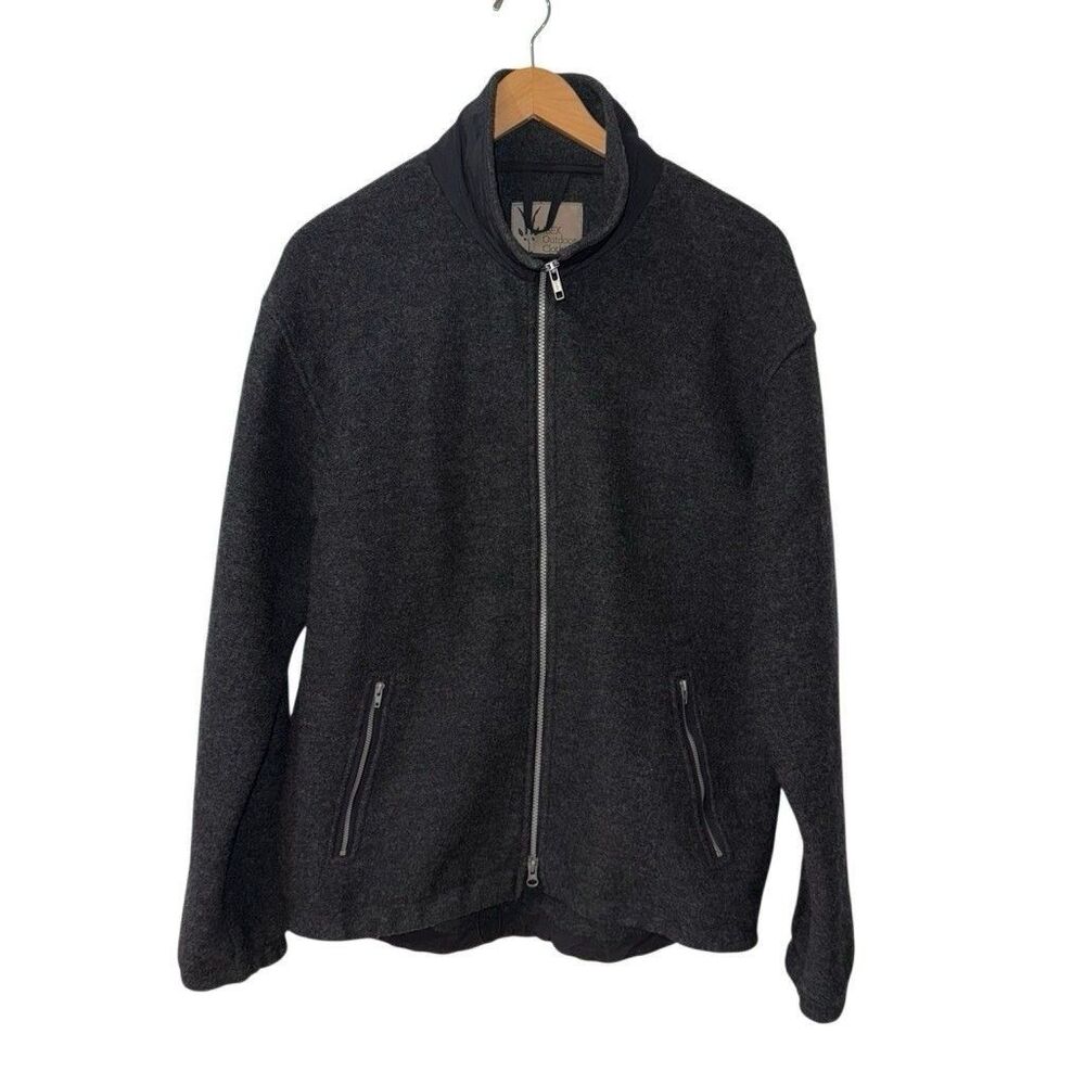 Vintage Ibex Jacket Men's Large Wool Full Zip USA Made Hiking Hunt
